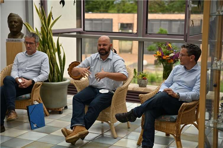 Besuch im Bruker-Haus bei Dr. Mathias Jung mit Hendrik Hering und Dr. Thorsten Rudolph.Foto: privat