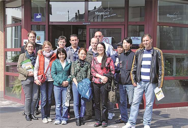 Besuch von Teilnehmerinnen und Teilnehmern eines Integrationskurses bei der Stadtverwaltung Mayen. Stadt Mayen