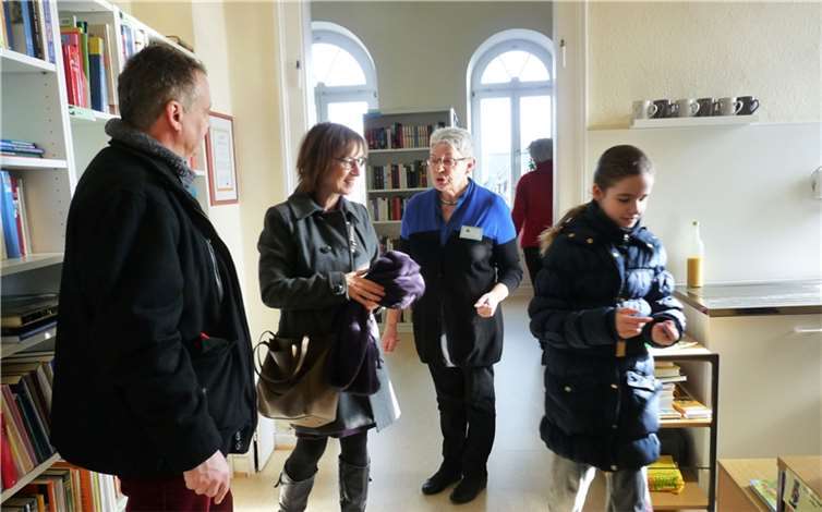 Besucher der Stadtbücherei.Privat