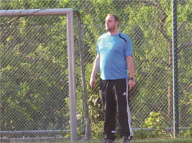 Betreuer Ulf Smers vor dem Spiel gegen Hillscheid.privat