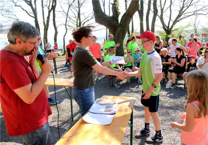 Bettina Weißenfels übernahm die Siegerehrung.
