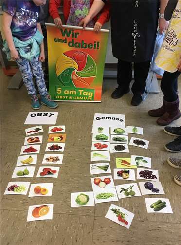 Bevor die Kinder mit dem Kochen beginnen konnten, gab es noch eine kleine Warenkunde.privat