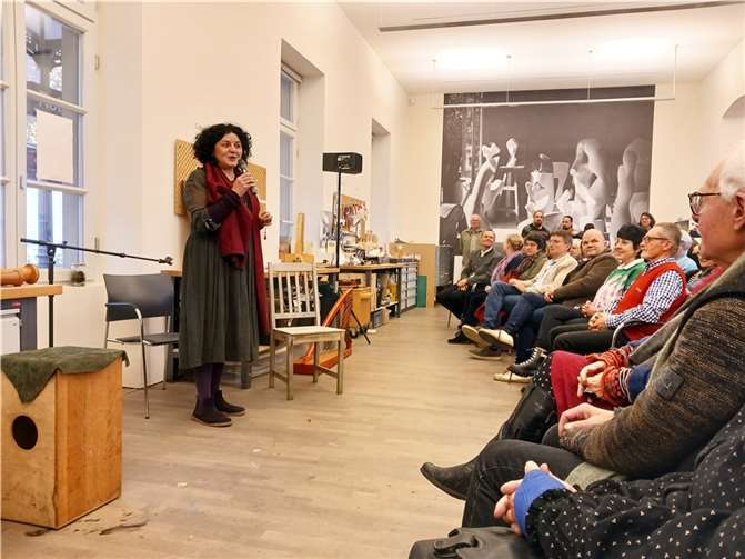 Bewegende Buchvorstellung im Arp Labor des Arp Museums Foto: Hildegard Ginzler.  Foto: HG