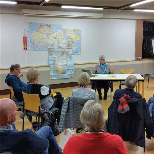 Bewegende Veranstaltung mit Maria Biedrawa.  Foto: J. Freise