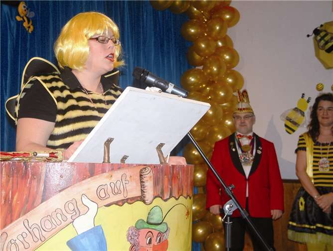 Bianca Brüssel als Präsidententochter begeisterte mit dem „Leben als Präsident“.