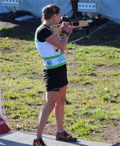 Biathletin Anke Schirmer sammelt viele Trainingspunkte. Foto: privat