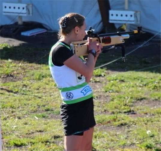 Biathletin Anke Schirmer sammelt viele Trainingspunkte. Foto: privat