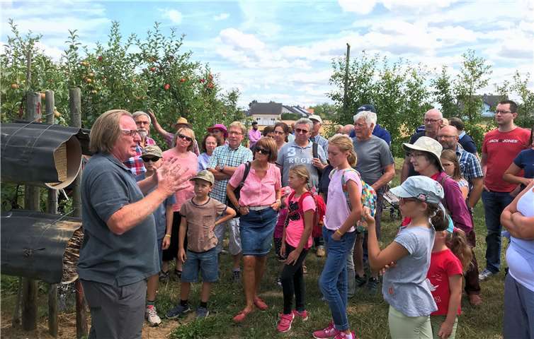 Bienenwanderung unter Führung von Obstbauer Bert Krämer.privat