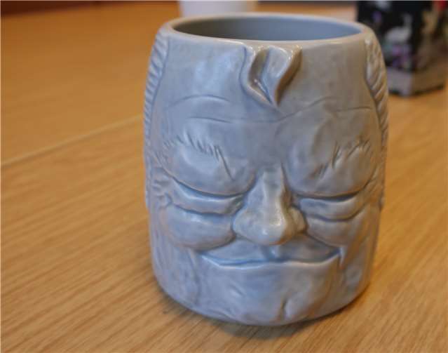 Bierseidel mit Konterfei.Foto: privat