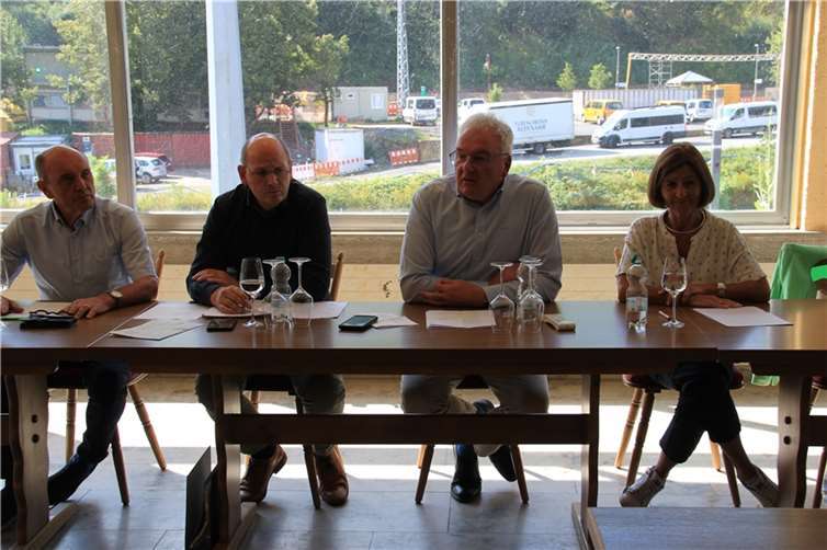 Bilanz zum dritten Jahrestag der Flut: (von links) Astrid Rickert, Hubert Pauly, Dr. Knut Schubert, Franz-Josef Schäfer und Ingrid Strohe. Foto: GS