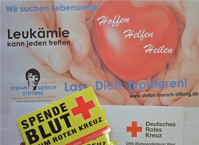 Blutspender helfen Leukämiekranken 