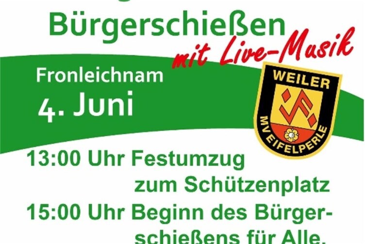 Königsschießen und Bürgerschießen in Alzheim mit Live-Musik und Tradition