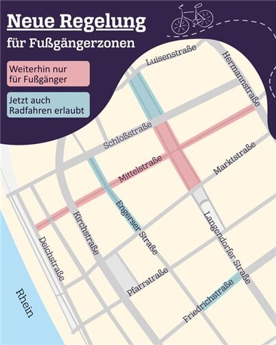 Neuwied: Radfahren in Teilen der Fußgängerzone künftig erlaubt 