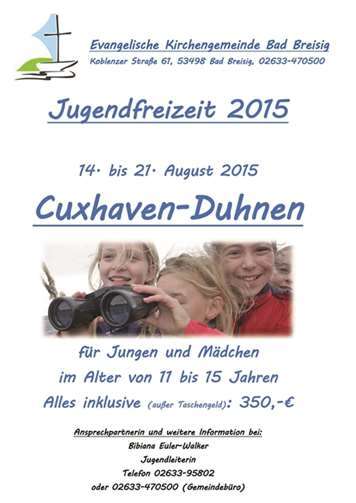 Cuxhaven-Duhnen Es sind noch Plätze frei!