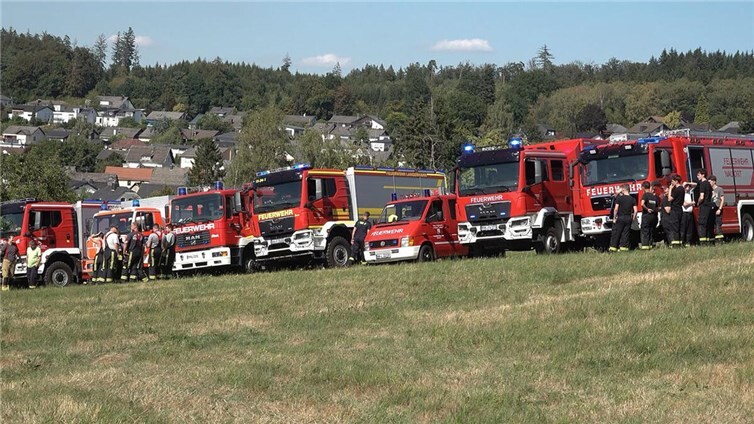 10.08.: Dramatischer Waldbrand bei Hilgert: 85.000 qm Waldfläche standen in Flammen 