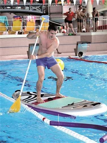 Wie ein Hamster im Rad übers Wasser 