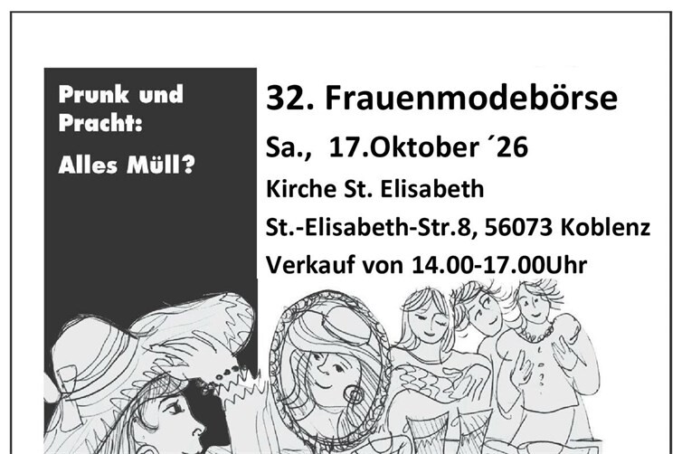 32. Frauenmodebörse in Koblenz am 17. Oktober 2026 – Second-Hand Mode und Accessoires