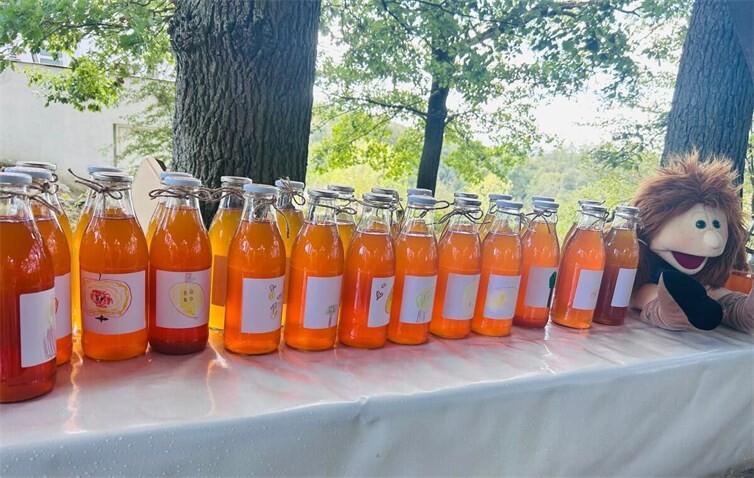 Von der Frucht zum Saft – Die Schildkrötenbande erlebt einen Apfeltag auf der Christinenhöhe 