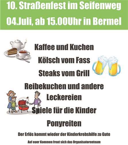10. Straßenfest im Seifenweg steht an 