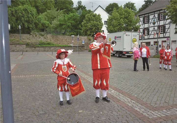 Fanfarenzug bei den Wertungsspiele in Bad Münstereifel 