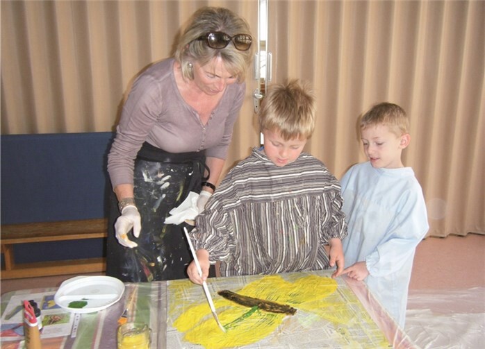 Kinder - Kunst und Schmetterlinge 