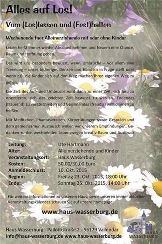 Alles auf Los - Vom (Los)lassen und (Fest)halten 