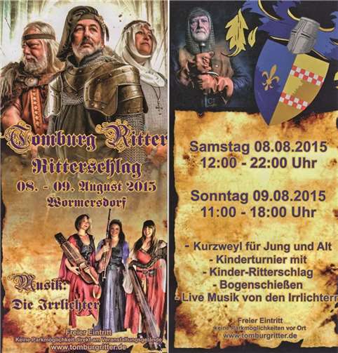 Ritterschlag der Tomburg Ritter