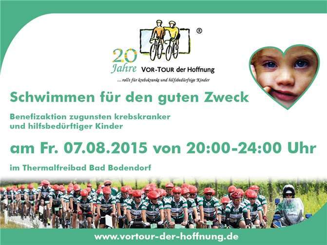 Benefiz-Schwimmen für die Tour der Hoffnung 