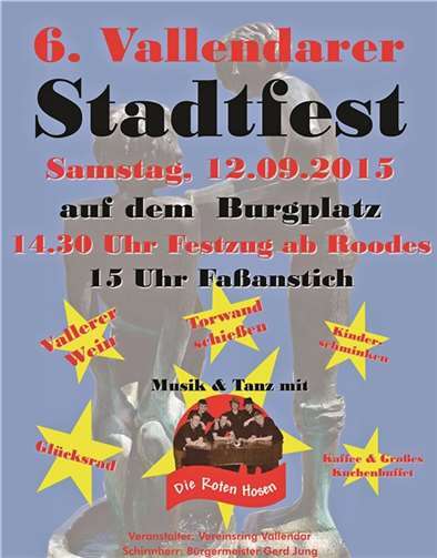 Vallendarer Vereine präsentieren das „Stadtfest 2015“ auf dem Burgplatz 