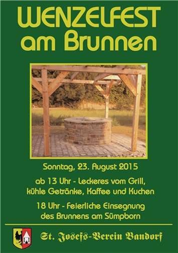 Wenzelfest mit Ein- weihung der Brunnenanlage