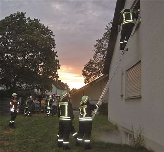 Erfolgreiche Übung des Löschzugs 2