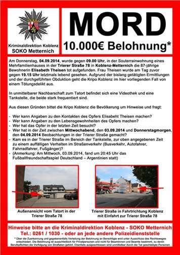 Polizei sucht weiter nach entscheidendem Hinweis