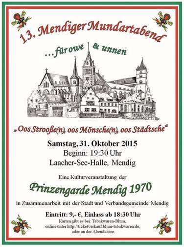 13. Mundartabend in der Laacher-See-Halle