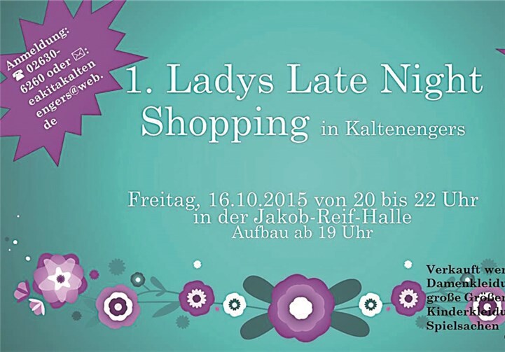 Erstes Ladys Late-Night-Shopping