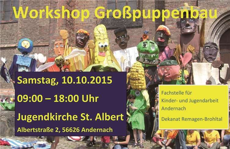Workshop zum Bau von Großpuppen 