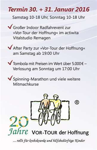 „Indoor-Tour“ zur „Vor-Tour der Hoffnung“