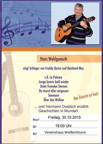 Einladung zum Freddy-Abend 