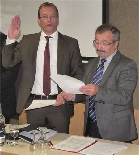 Amtseinführung und Vereidigung des Verbandsvorstehers Jörg Lempertz 