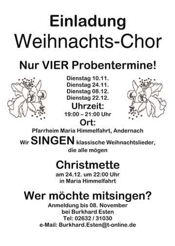 Weihnachtschor 
