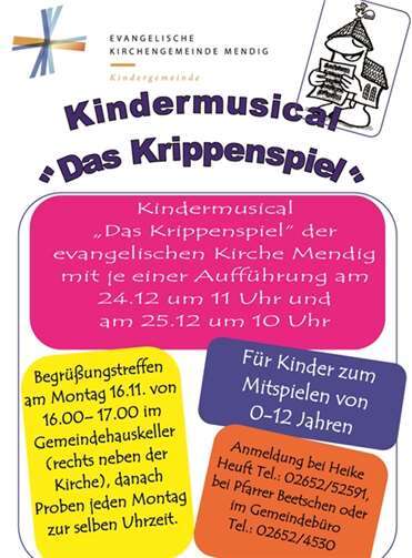 Krippenspiel-Musical „Der Wirt von Bethlehem“ 