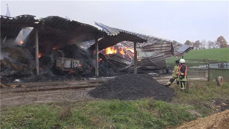 Verheerender Scheunenbrand 