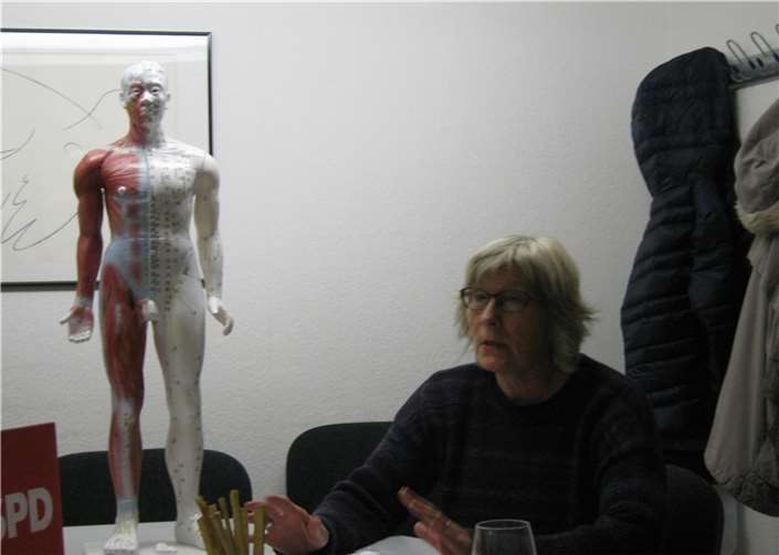 Leitbahnen zum Aufsuchen von Akupunkturpunkten 