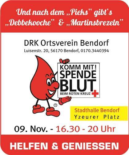 Zunächst der „kleine Pieks“, danach „Debbekooche“