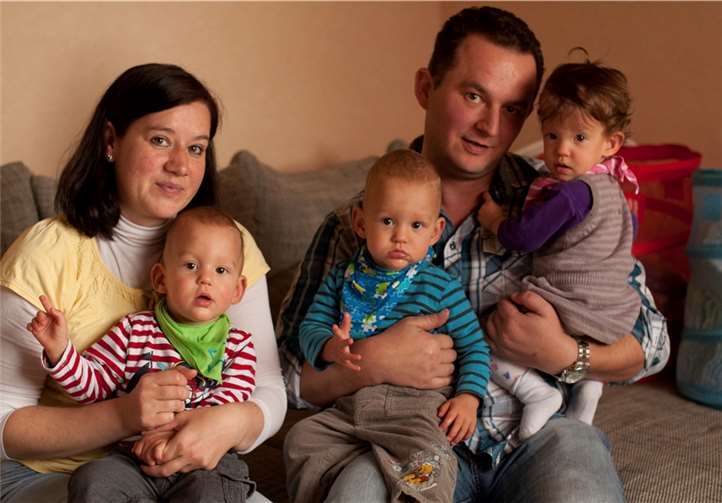 Drillinge sind eine echte Herausforderung