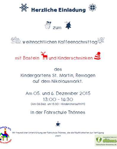 Buntes Programm zum Nikolausmarkt 