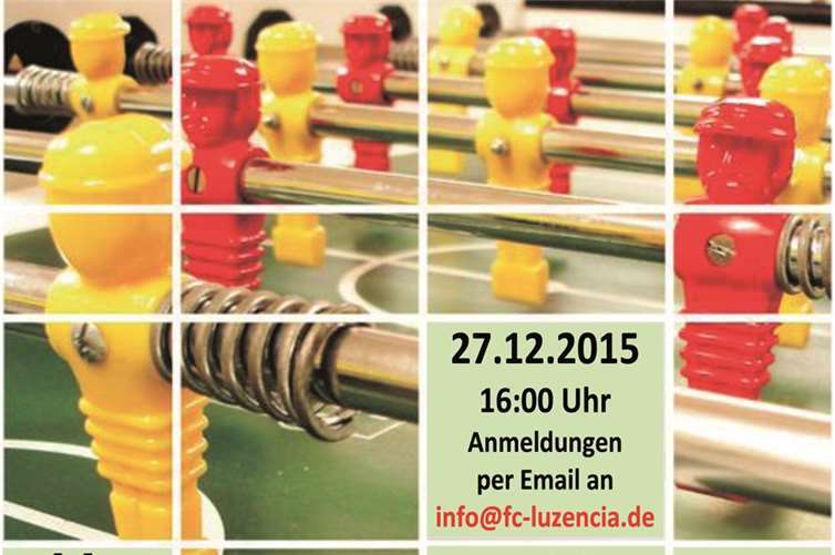 Kicker-Turnier nach Weihnachten