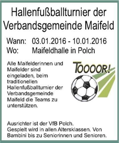 Turnierbeginn im neuen Jahr