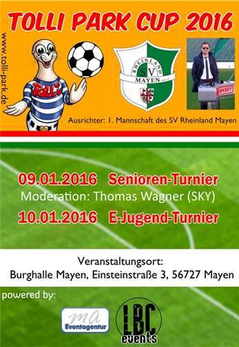 „Tolli Park Cup 2016“ am Wochenende in der Halle Hinter Burg 