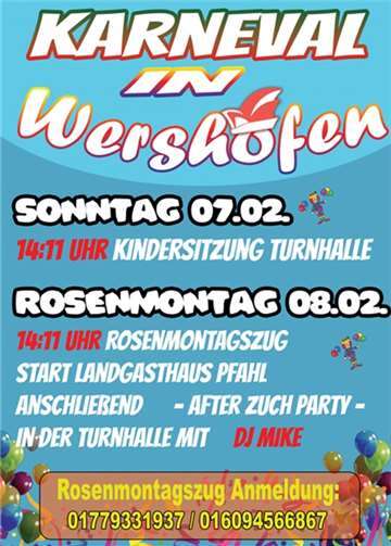 Kindersitzung, Zuch und Party 