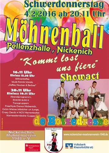 Möhnen feiern Schwerdonnerstag 